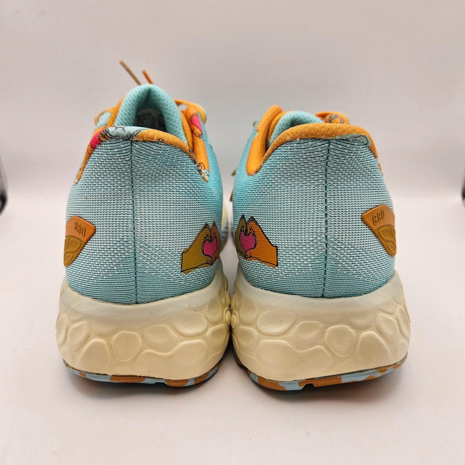 NEW BALANCE MEN'S 9.5 FRESH FOAM X 880V12 RUNNING SHOES BLUE ORANGE M880Y12 NWOB
