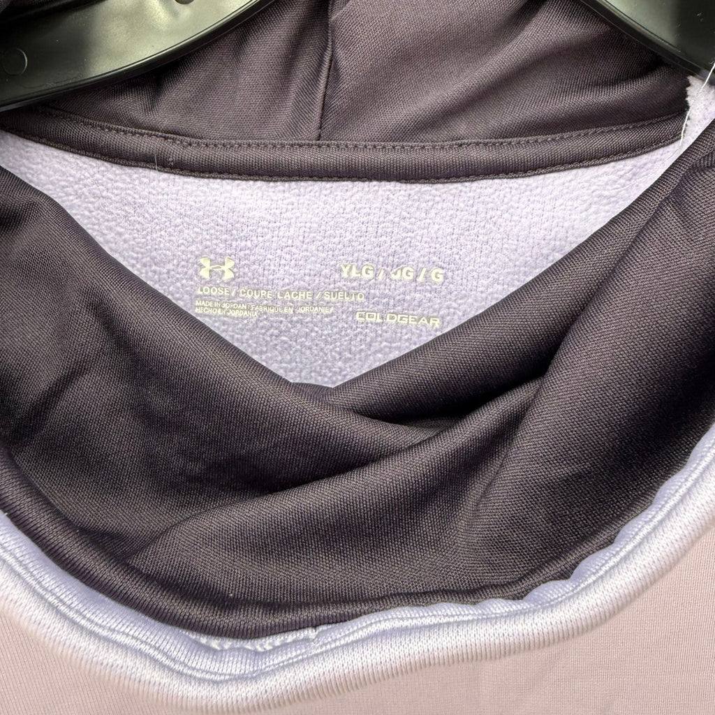 UNDER ARMOUR Girls Large Fleece Poncho Lavender