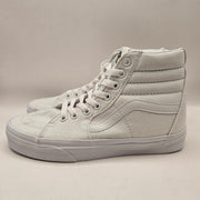 VANS WOMEN'S 6.5 SK8 HI CANVAS HI TOP SKATEBOARDING SNEAKERS TRIPLE WHITE