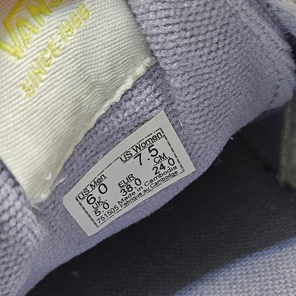 VANS WOMEN'S 7.5 SPORT SNEAKERS LAVENDER LIME GREEN SUEDE OFF THE WALL