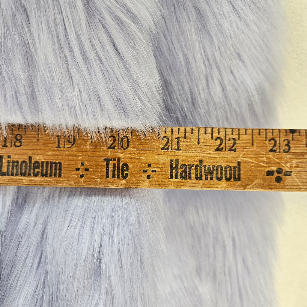 J CREW CREWCUTS GIRLS 14 LAVENDER FAUX FUR COAT JACKET SHAGGY TEDDY SOFT NWT