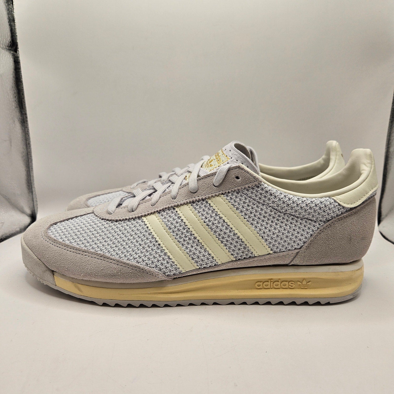 ADIDAS ORIGINALS MEN'S 13 SL 72 RS GREY WHITE RETRO CASUAL SNEAKERS JR8773 NWOB
