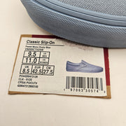 VANS MEN'S 9.5 CLASSIC SLIP ON PASTEL MONO DUSTY BLUE NWOB