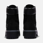 TIMBERLAND WOMEN'S 9.5 HERITAGE PLATFORM 6-INCH WATERPROOF BOOT BLACK NUBUCK NIB
