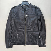 HARLEY DAVIDSON WOMEN'S XL CAPTAINS MODULAR LEATHER JACKET BLACK NWT