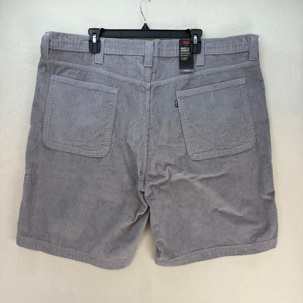 LEVI'S SIZE 44 CORDUROY SHORTS GREY CORDURA NWT