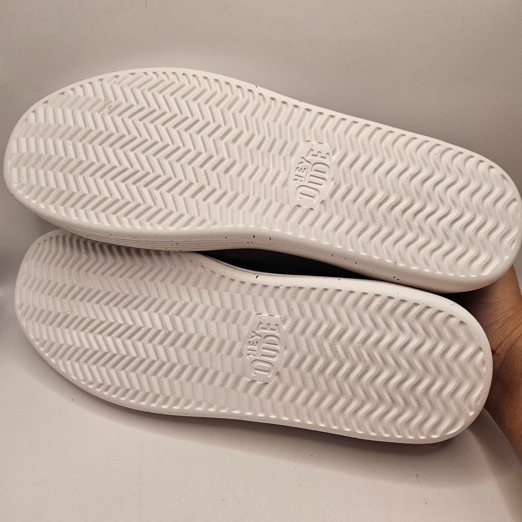 HEY DUDE MEN'S 14 SUNAPEE M SPORT MESH GREY SLIP ON LOW TOP SNEAKER NWT 40241