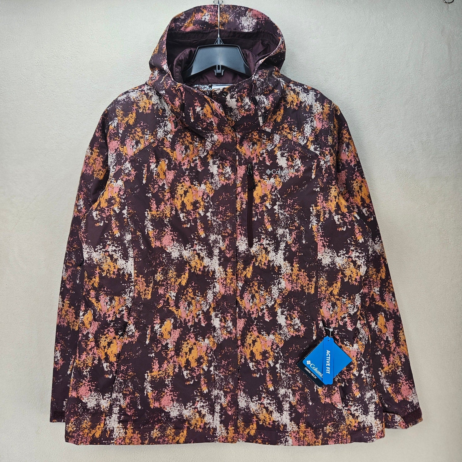COLUMBIA WOMEN'S XXL 3 IN 1 INTERCHANGE WHIRLBIRD V PRINTED JACKET OMNI HEAT NWT