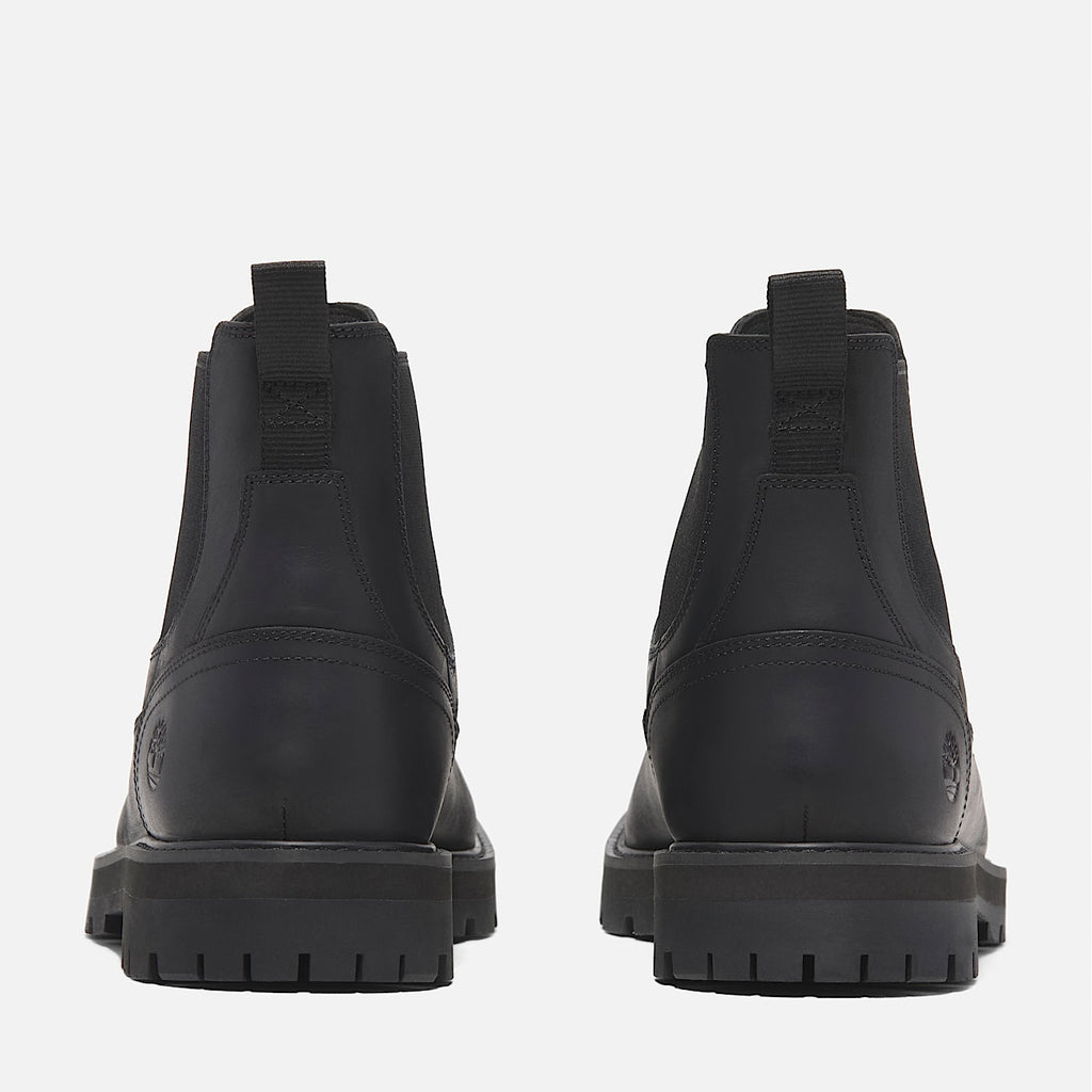 TIMBERLAND MEN'S 7 BRITTON ROAD MID CHELSEA BOOT BLACK FULL GRAIN NIB