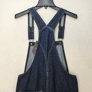 LEVI'S WOMEN'S SMALL BAGGY HIGHWATER OVERALLS DARK WASH A60790004