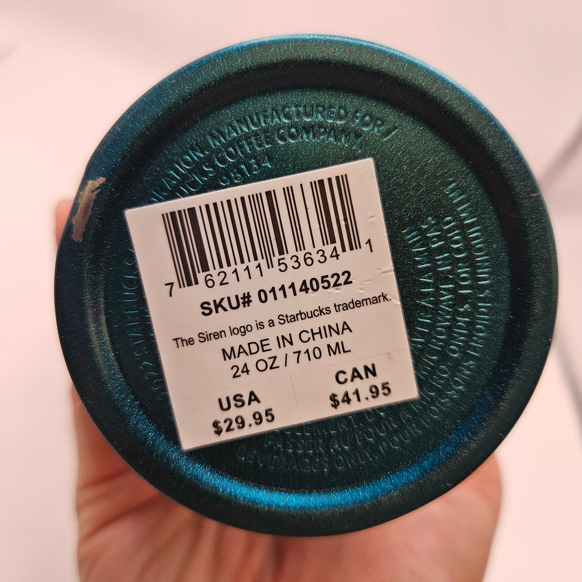 STARBUCKS SPRING PURPLE TWILIGHT OMBRE MERMAID SCALES STAINLESS STEEL TUMBER NWT