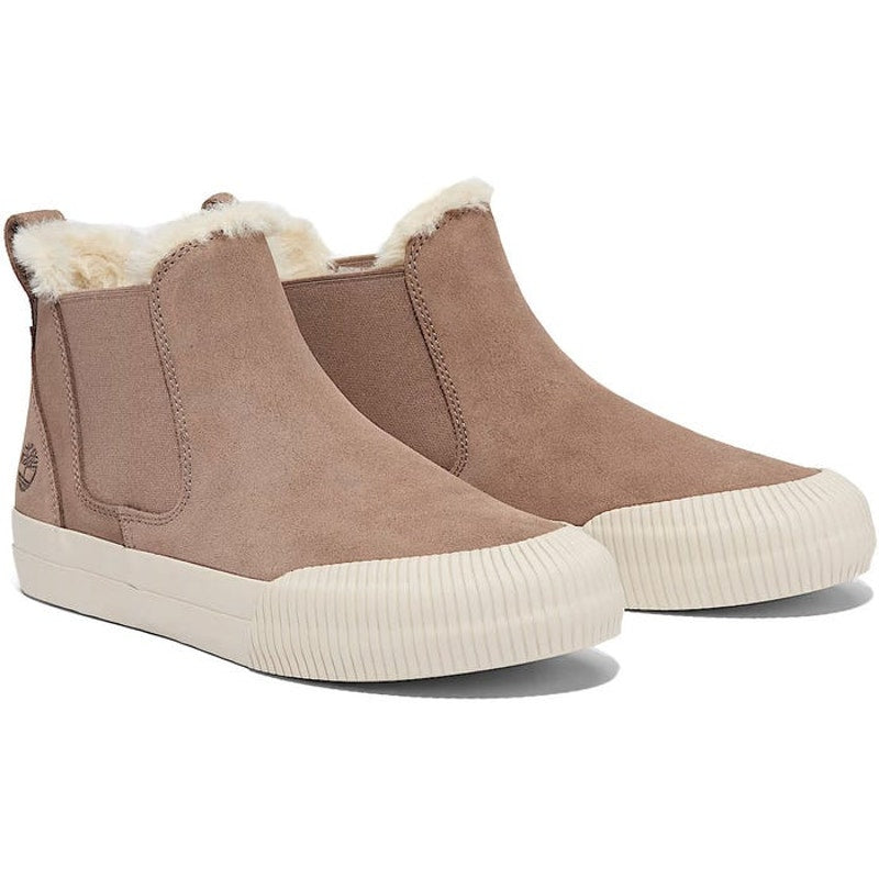 TIMBERLAND WOMEN'S 9.5 SKYLA BAY 2.0 MID WARM LINED SNEAKER TAUPE SUEDE NIB