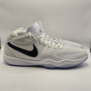 NIKE MEN'S 17 AIR ZOOM GT HUSTLE 2 WHITE BLACK BASKETBALL SNEAKER DX9190-100