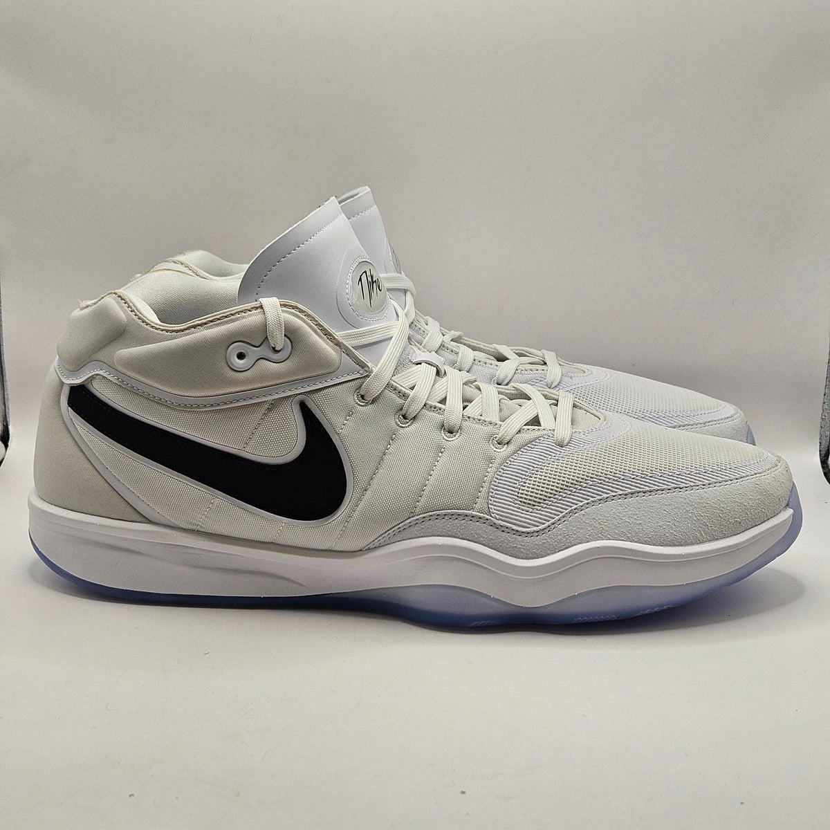 NIKE MEN'S 17 AIR ZOOM GT HUSTLE 2 WHITE BLACK BASKETBALL SNEAKER DX9190-100