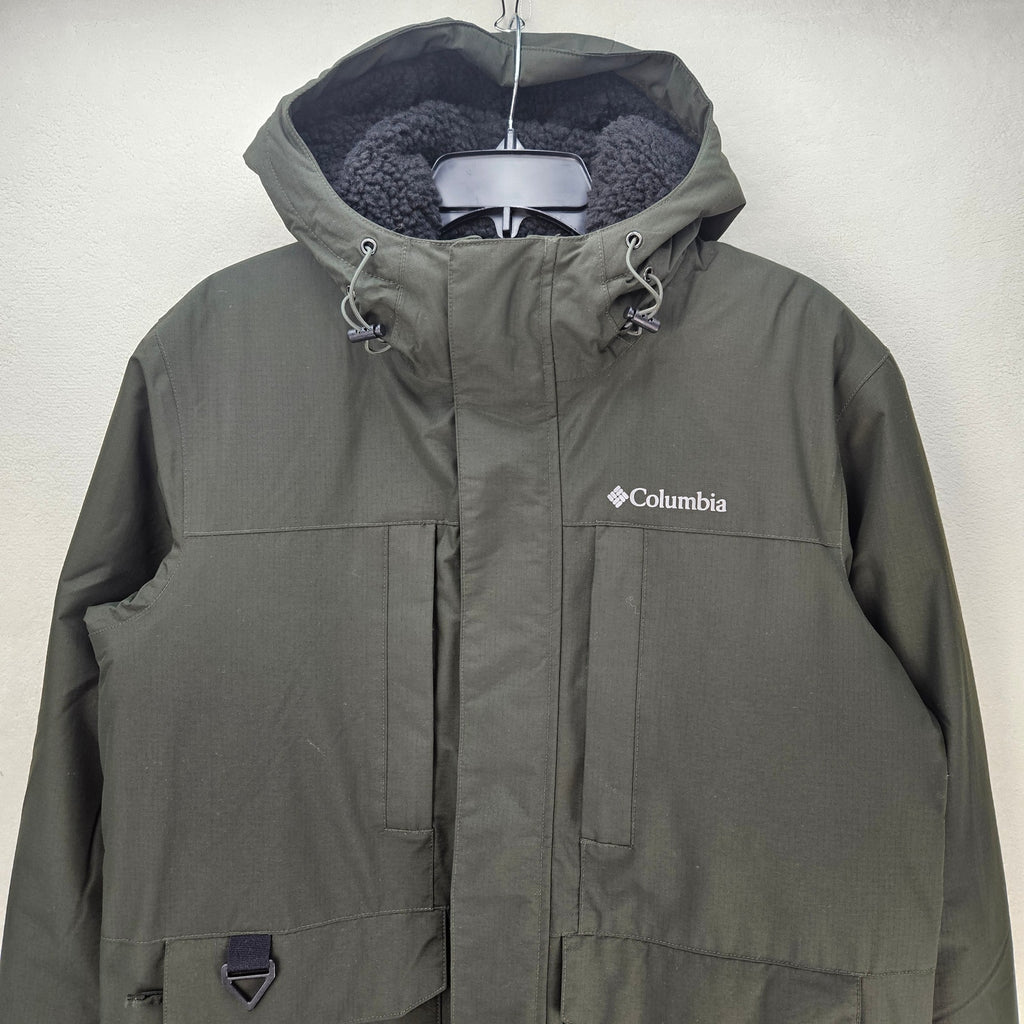 COLUMBIA MEN'S SMALL LANDROAMER SHERPA LINED JACKET BLACK NWT