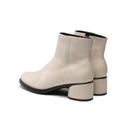 ECCO WOMEN'S 42 LIMESTONE WHITE SCULPTED LX 35 LEATHER MID BOOT NIB 22241301378