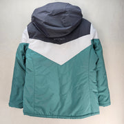 SPYDER WOMEN'S LARGE 3 IN 1 INTERCHANGE SKI JACKET SEA GLASS GRAY HOODED NWT