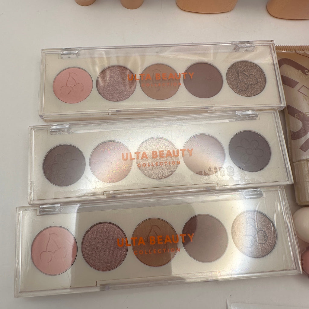 ULTA BEAUTY MAKEUP LOT PRIMER BLUSH EYESHADOW MASCARA COSMETIC BAG 15PC