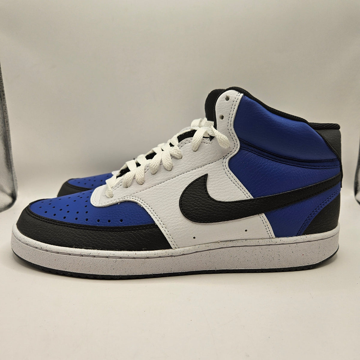 NIKE MEN'S 10.5 VISION COURT ROYAL BLUE MID TOP SNEAKER NWOB FQ8740-480