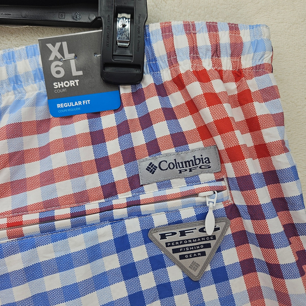 COLUMBIA MEN'S XL PFG CLEARWATER SHORES FS PRINTED TRUNK BOXER NWT