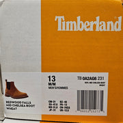 TIMBERLAND MEN'S 13 REDWOOD FALLS MID CHELSEA BOOT WHEAT NIB