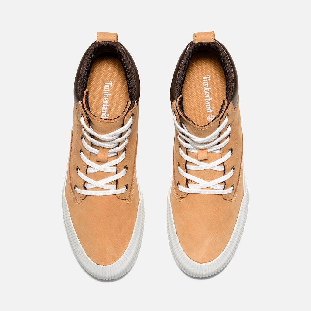 TIMBERLAND WOMEN'S 9.5 SKYLA BAY 2.0 HI TOP LACE SNKR WHEAT NUBUCK NIB