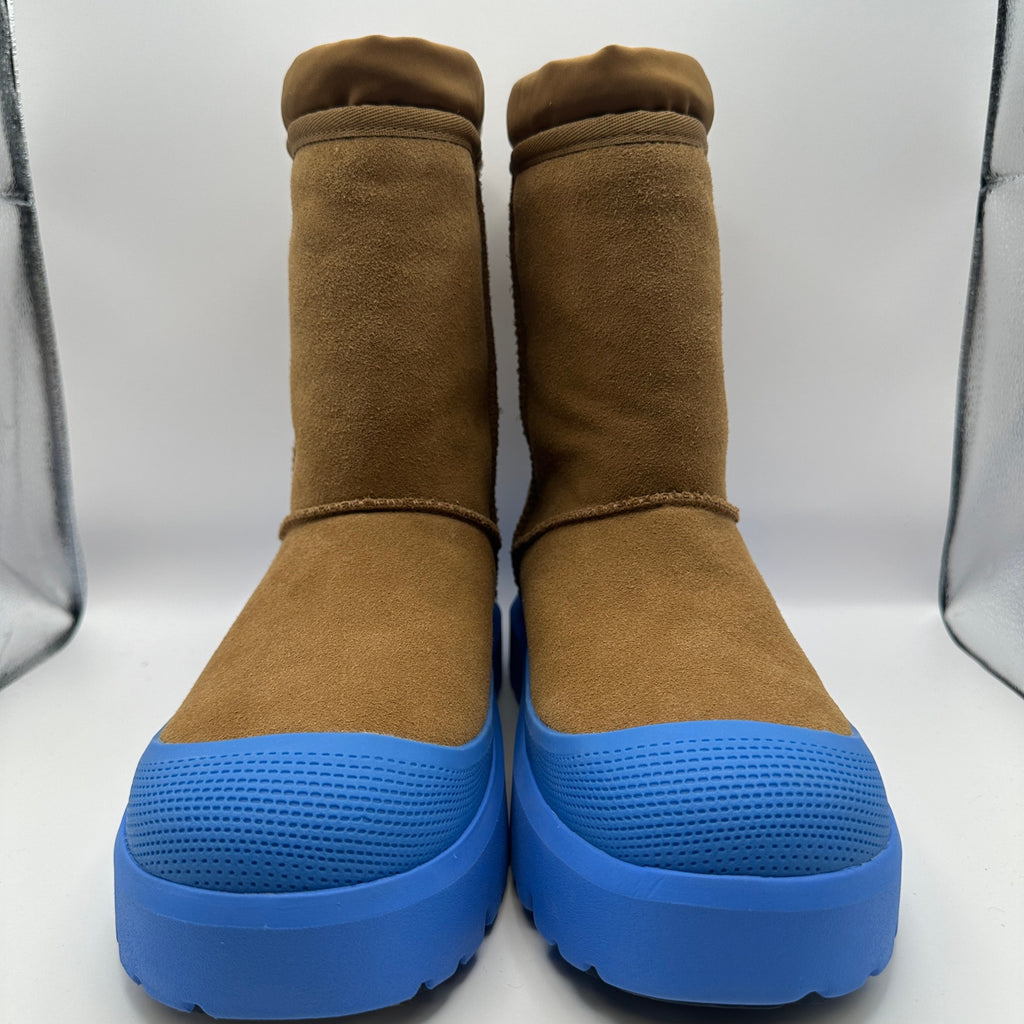 UGG Men's 10 Classic Short Weather Hybrid Chestnut Big Sky Blue Suede Boot 1143992