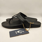 OLUKAI WOMEN'S 11 KIPE'A LIPI BLACK/BLACK SANDAL 20502-4040