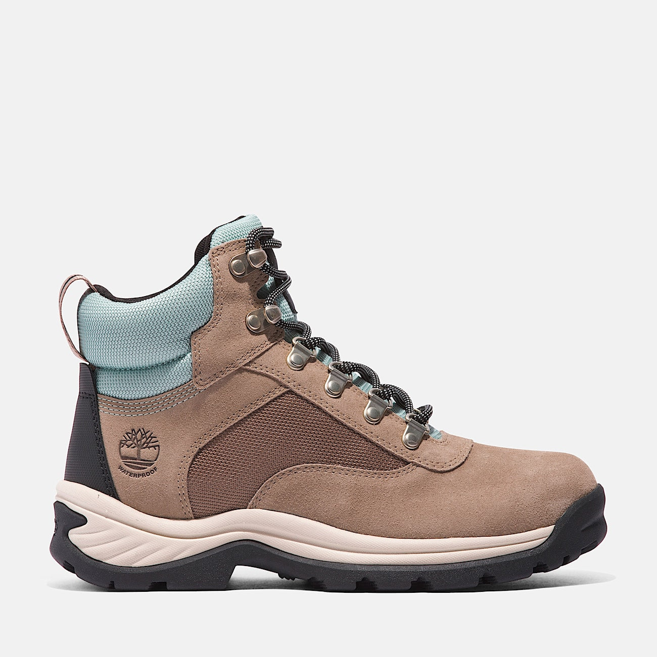 TIMBERLAND WOMEN'S 11 WHITE LEDGE WP HIKING BOOT TAUPE GREY NIB