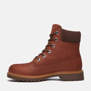 TIMBERLAND 25 WOMEN'S 5.5 WATERPROOF 6 IN BOOT NIB MEDIUM BROWN FULL-GRAIN