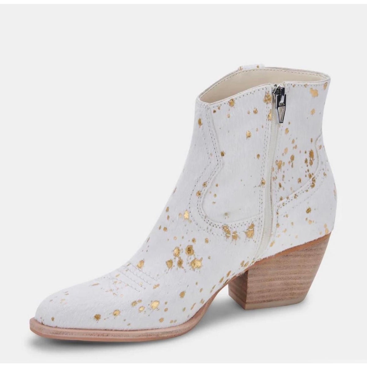 DOLCE VITA WOMEN'S 6.5 SILMA GOLD MULTI CALF HAIR NIB