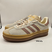 ADIDAS ORIGINALS WOMENS 11 GAZELLE BOLD CREAM WHITE WARM CLAY SAND STRATA JS3893