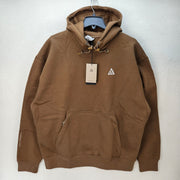 NIKE MEN'S MEDIUM ACG TUFF FLEECE THERMA FIT BROWN HOODIE SWEATSHIRT DZ3392-235