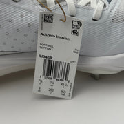 Adidas Womens size 9 Softball Shoes Adizero Instinct IH3468 White/Blue