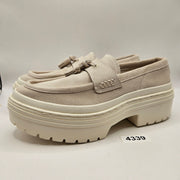 CONVERSE WOMEN'S 8 ALL STAR LUGGED HEEL LOAFER PLATFORM SUEDE TASSEL A15553C
