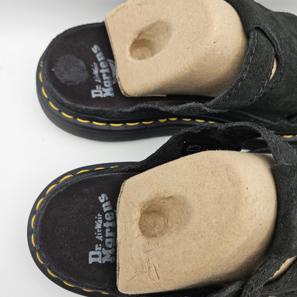 DR MARTENS MEN'S 9 MAXXY SLIDE SUPER SOFT SUEDE AGED BUCKLE NWOB