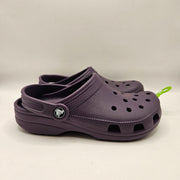 CROCS WOMEN'S 5 CLASSIC CLOG DEEP PURPLE SLIP ON COMFORT SHOES NWT