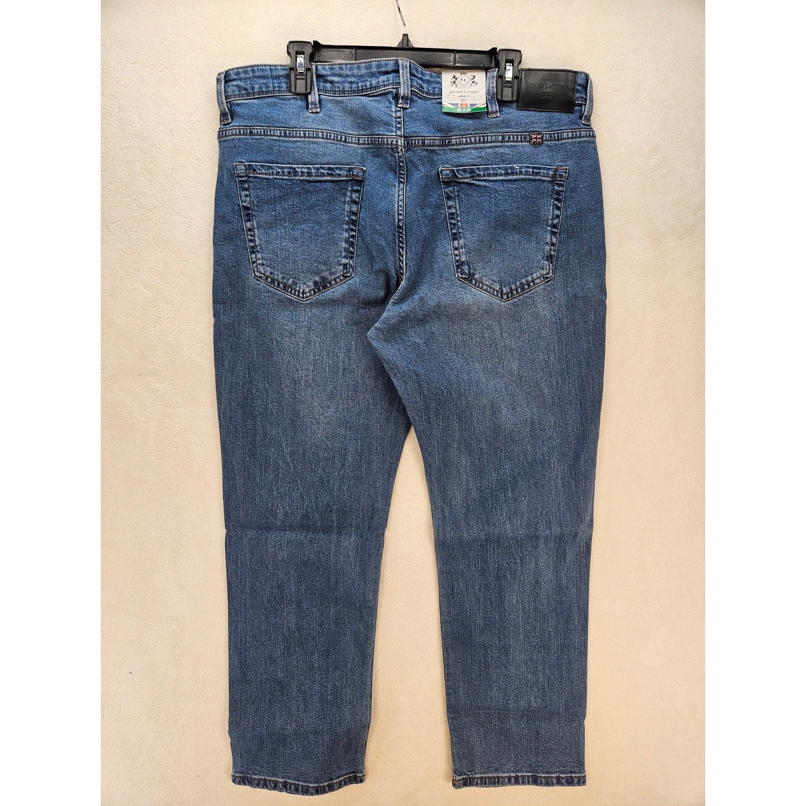 ENGLISH LAUNDRY MEN'S 38X30 SLIM STRAIGHT JEAN NWT MEDIUM WASH