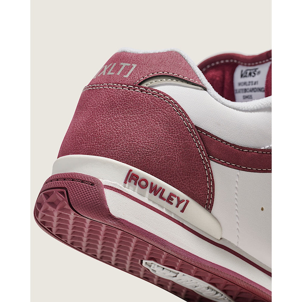 VANS MEN'S 11 ROWLEY XLT LIMITED PORT ROYALE WHITE LOW TOP LEATHER NIB