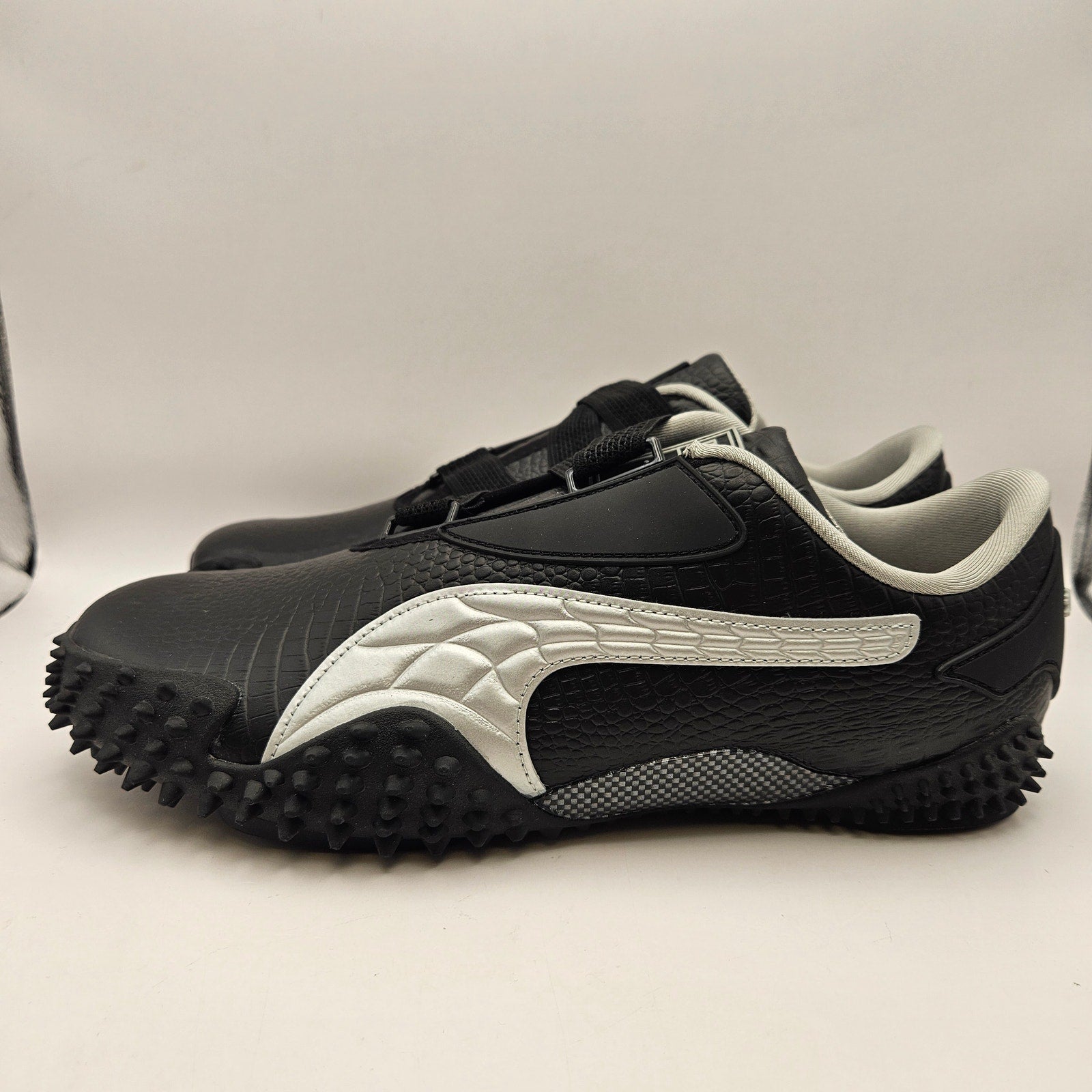 PUMA X A$AP ROCKY MEN'S 10 BLACK CROC MOSTRO 404408-01 SILVER CARBON NWOB