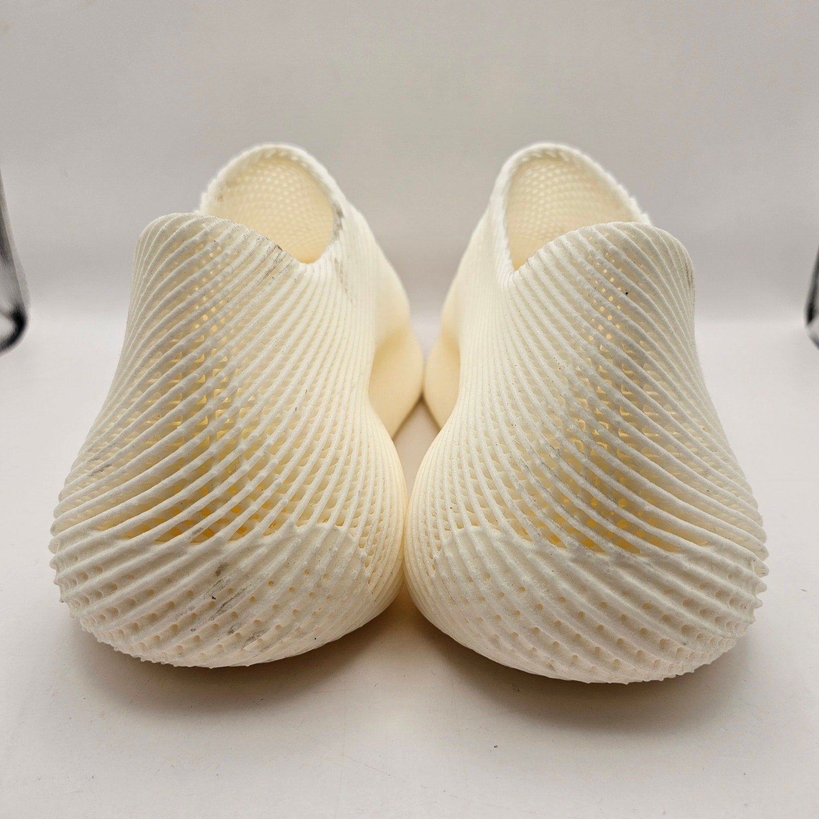 ADIDAS MEN'S 11.5 4DFWD SLIP ON 4D PRINTED RUNNING SHOES OFF WHITE CREAM NWOB