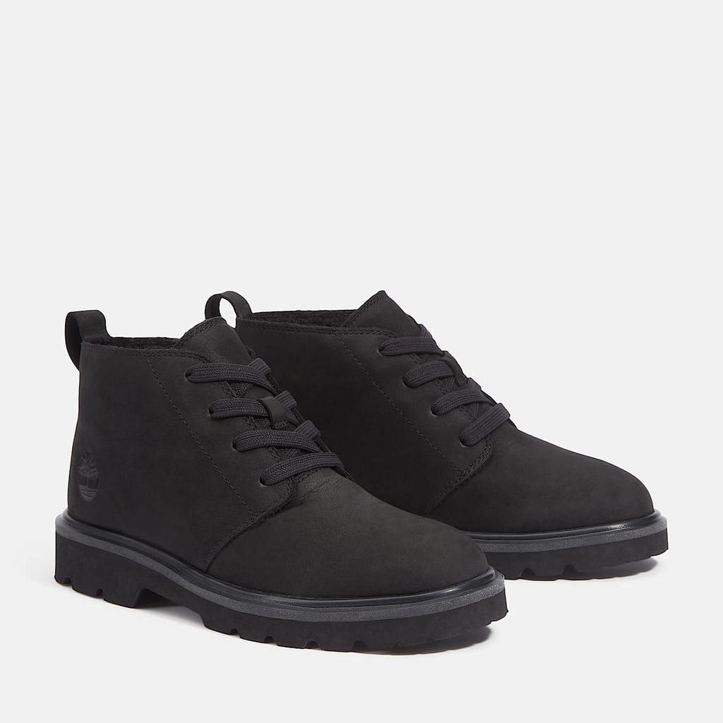 TIMBERLAND WOMEN'S 11 ROWAN WAY WARM LINED CHUKKA BOOT BLACK NUBUCK NIB