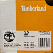 TIMBERLAND WOMEN'S 5.5 PREMIUM 6 INCH WP BOOT LT PINK NUBUCK NIB