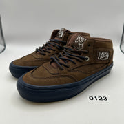 VANS X NICK MICHEL MEN'S SIZE 6 HALF CAB SUEDE BROWN/NAVY BLUE