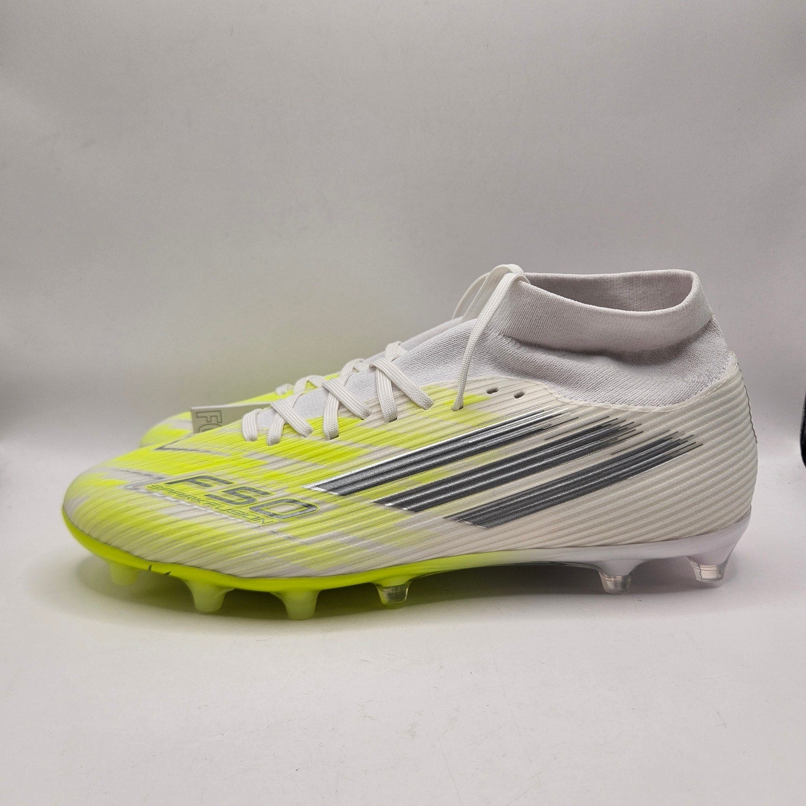 ADIDAS WOMEN'S 10 F50 SPARKFUSION LEAGUE SOCCER CLEATS FG AG WHITE NWOB JP8350