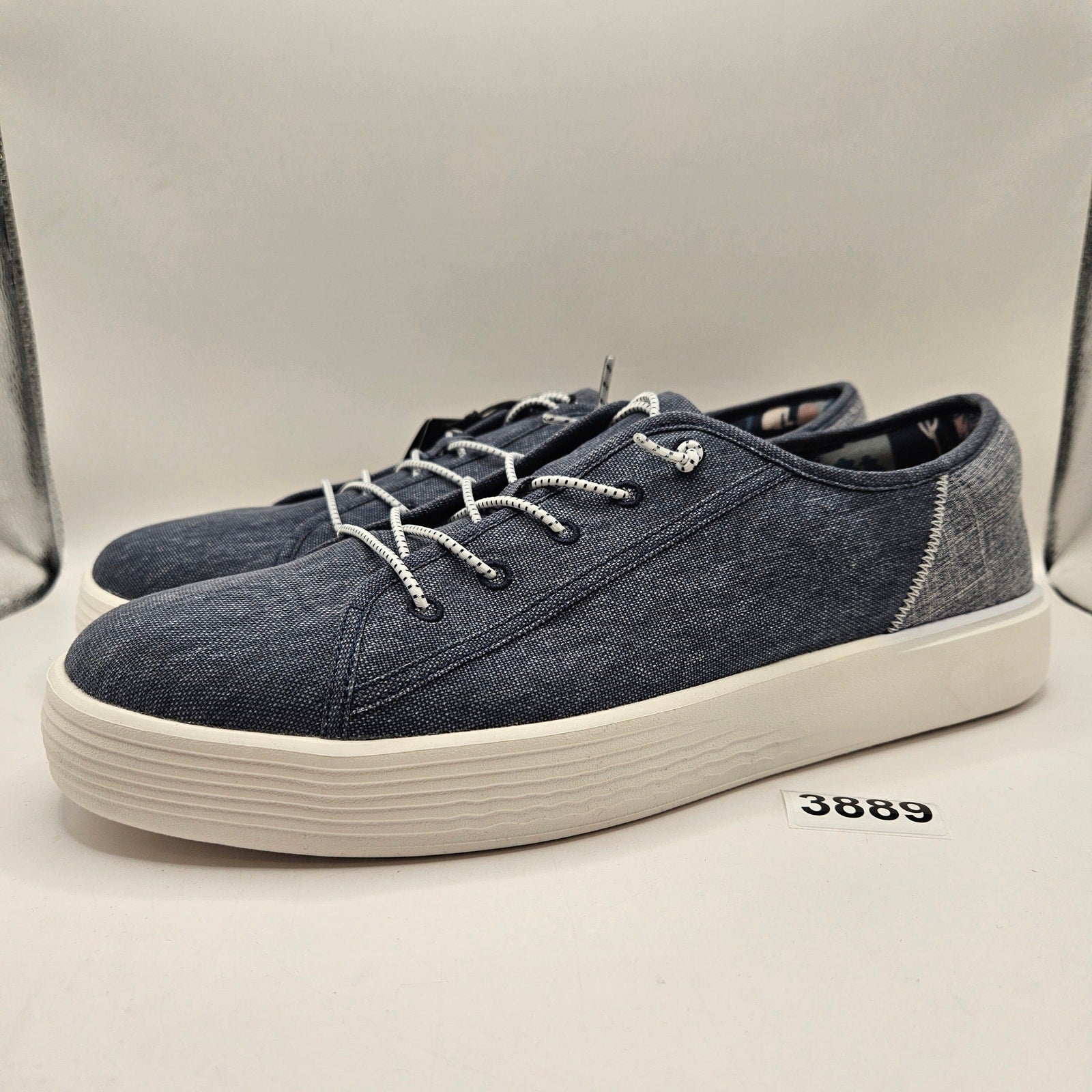 HEY DUDE MEN'S 13 CODY M CRAFT NAVY LOW TOP BREATHABLE SNEAKER NWT 40180-410