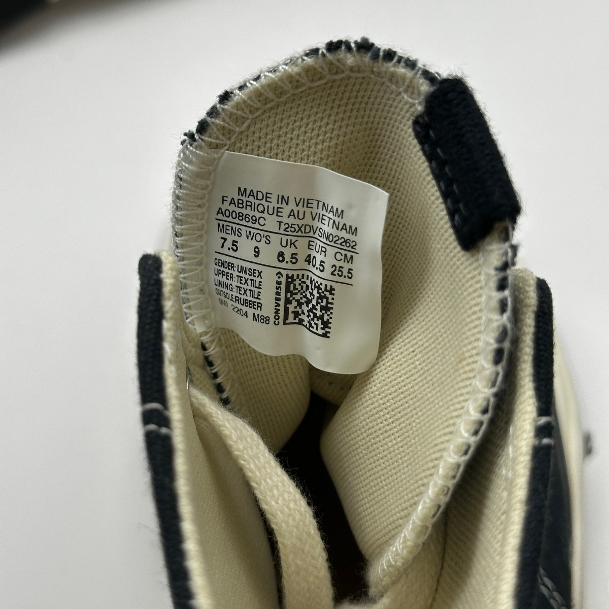 Converse A00869C Run Star Legacy Cx Hi Unisex Sneaker In Black White US 7.5