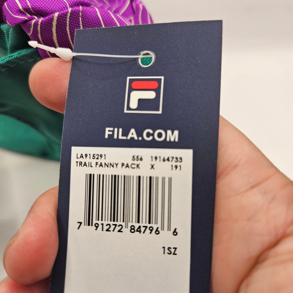 FILA RARE TRAIL FANNY PACK PURPLE CACTUS FLOWER GREEN LA915291-556NWT
