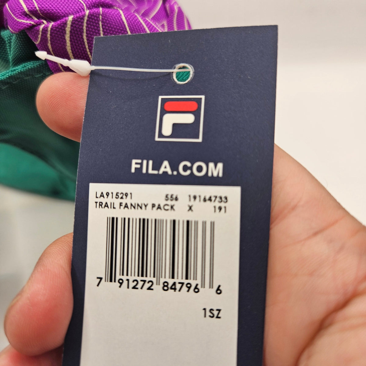 FILA RARE TRAIL FANNY PACK PURPLE CACTUS FLOWER GREEN LA915291-556NWT