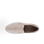 ECCO WOMEN'S 41 SOFT 9 II SLIP ON METALLIC GREY ROSE SNEAKER NIB